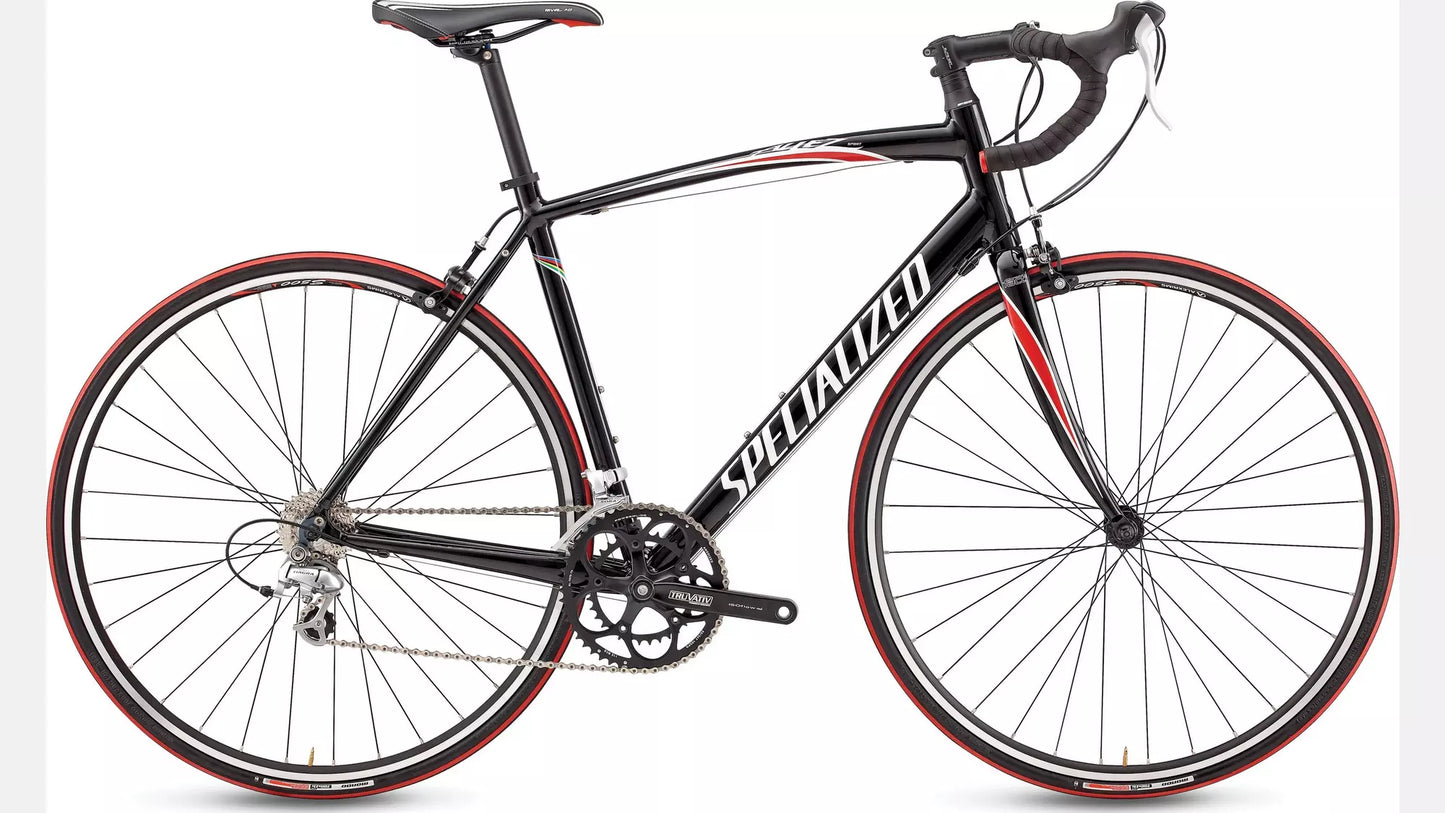 Specialized Allez Sport - Shimano 105 - Zwart met Rood - Aluminium Racefiets