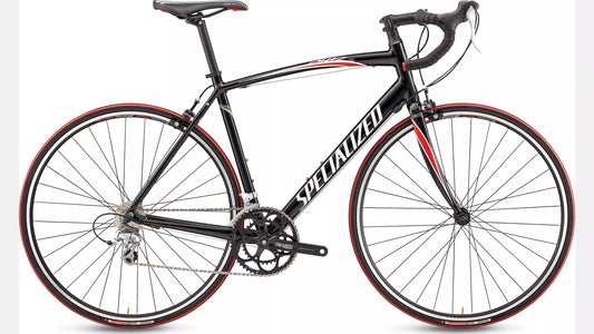 Specialized Allez Sport - Shimano 105 - Zwart met Rood - Aluminium Racefiets